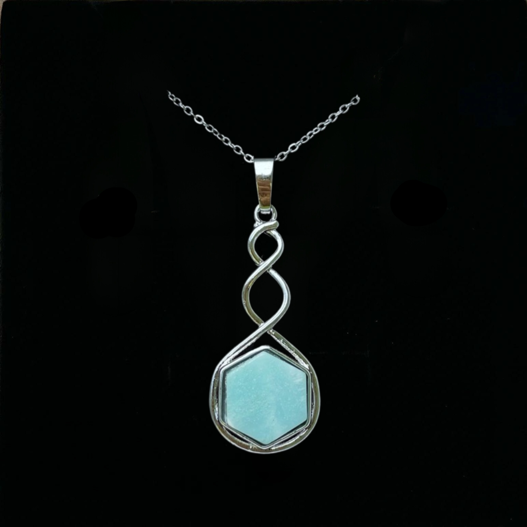 Amazonite Twist Pendant