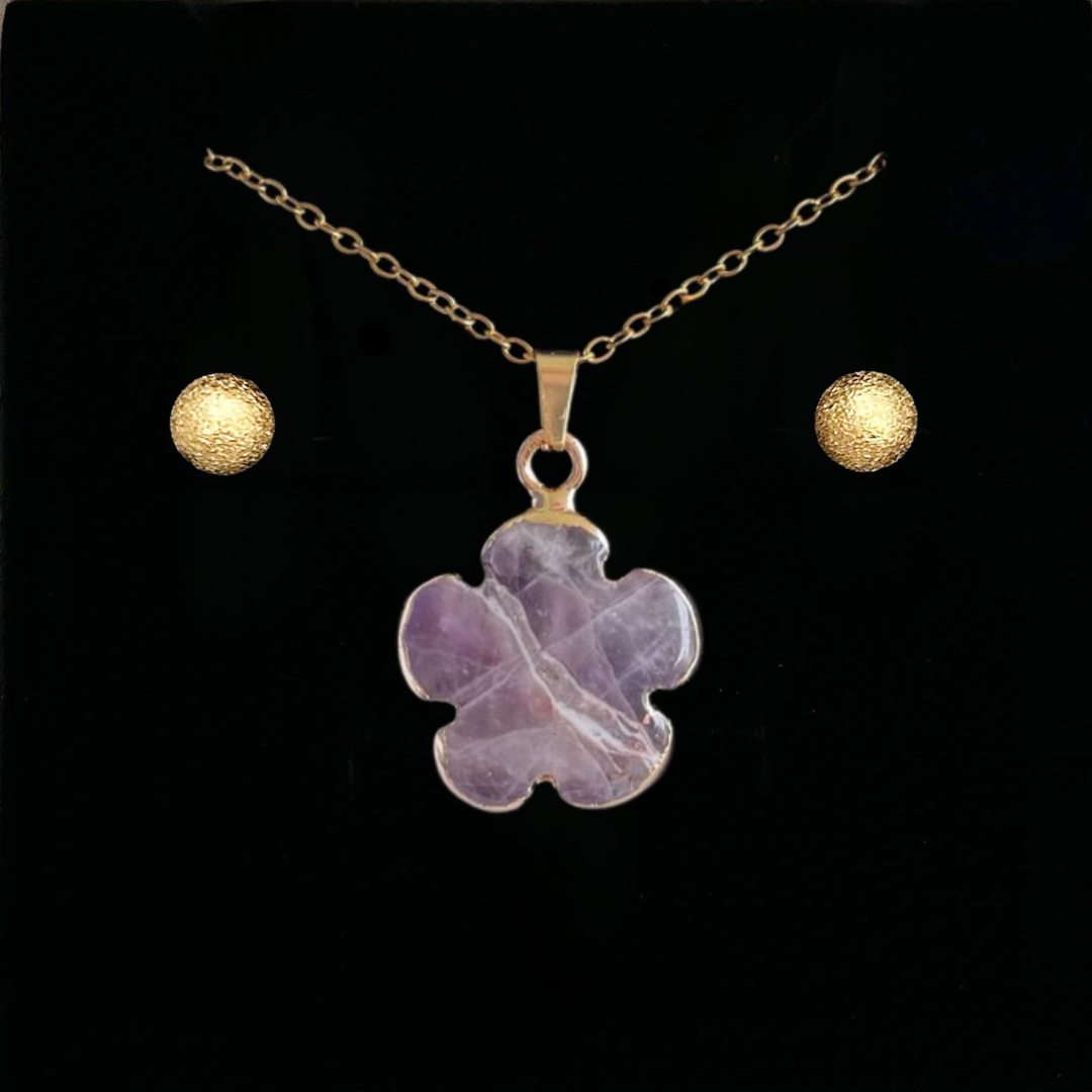 Amethyst Clover Pendant