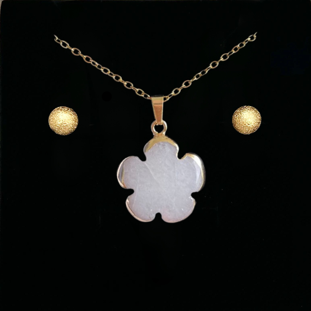 White Jade Clover Pendant