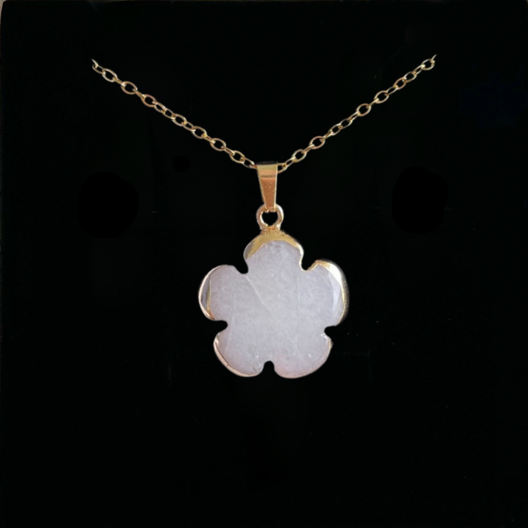 White Jade Clover Pendant