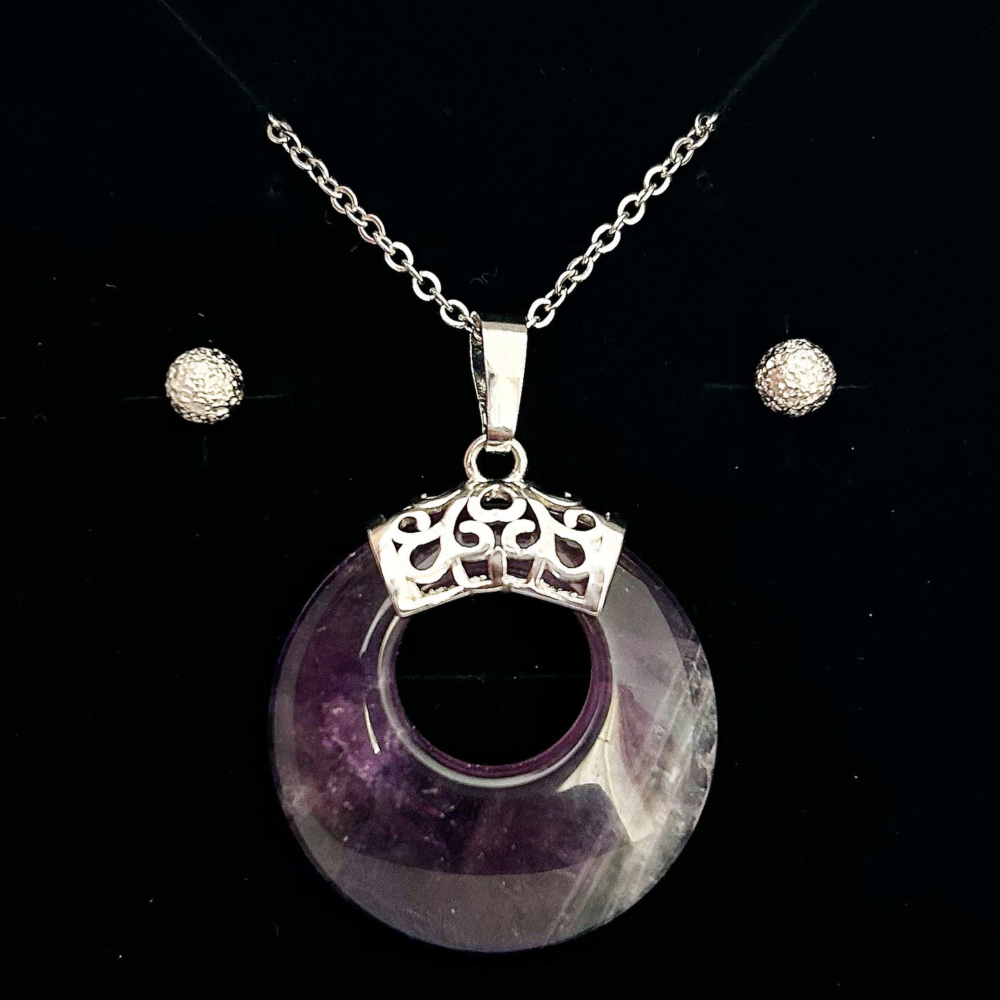 Amethyst Eternity Pendant