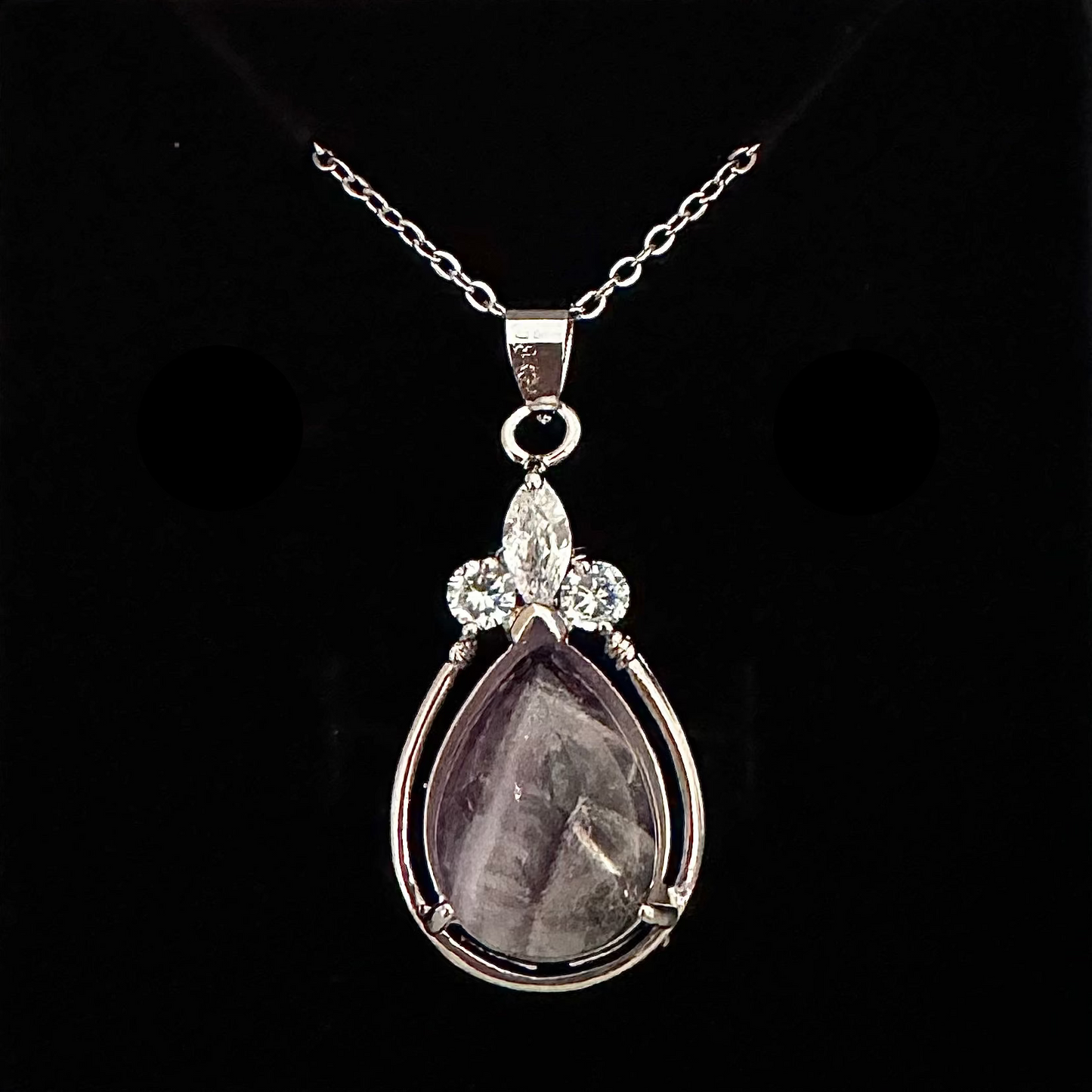Amethyst Teardrop Pendant