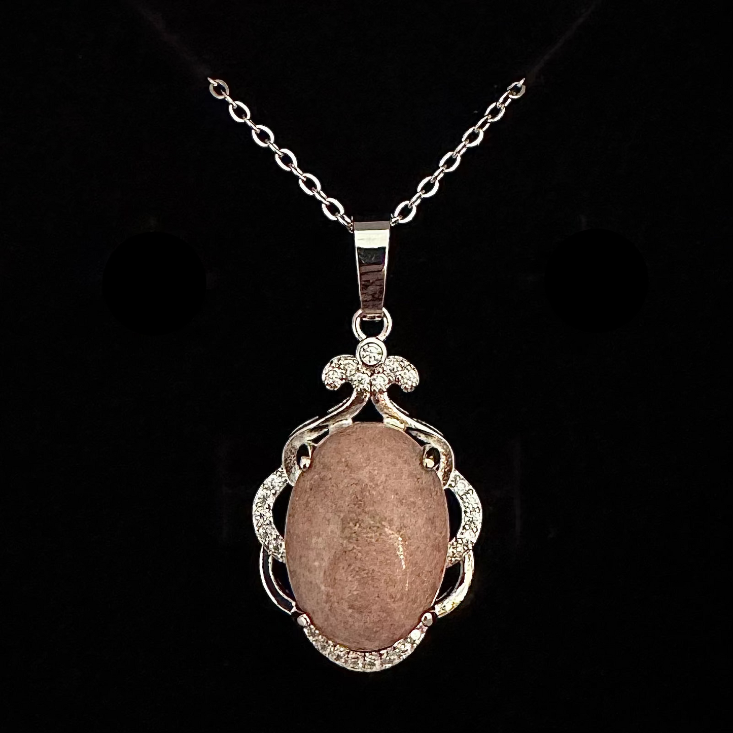 Rhodonite Oval Pendant