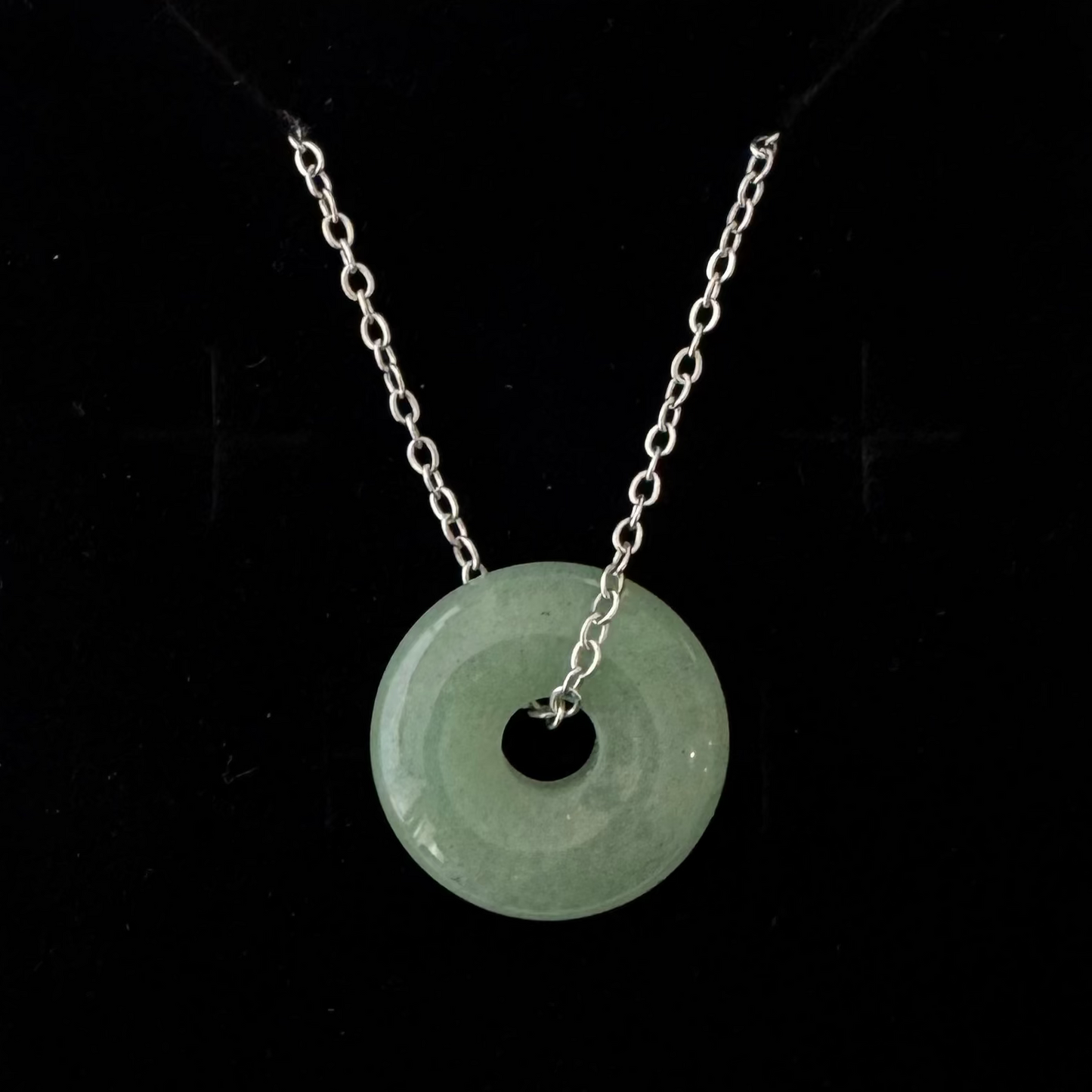 Green Aventurine Donut Pendant
