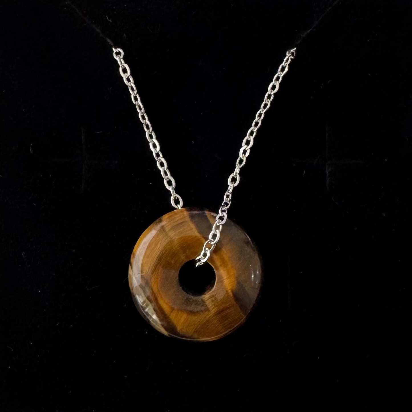 Tiger's Eye Donut Pendant