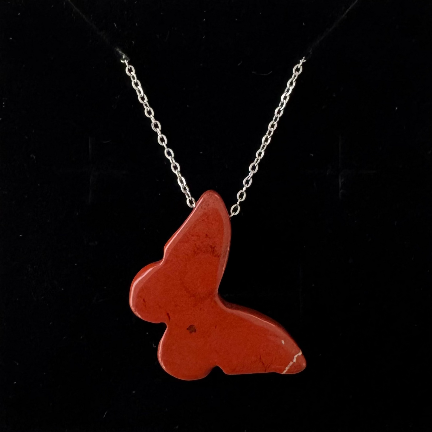 Red Jasper Butterfly Pendant