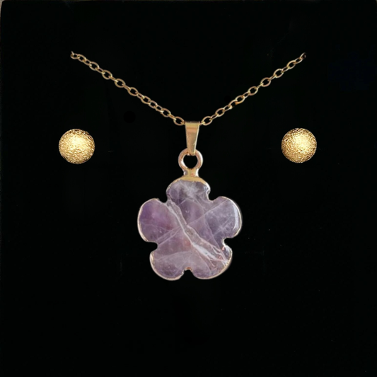 Amethyst Clover Pendant