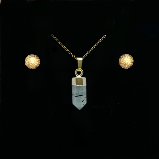 Prehnite Point Pendant