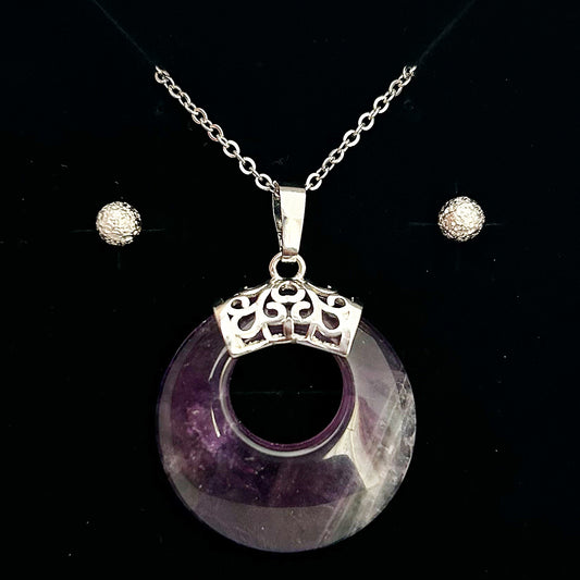 Amethyst Eternity Pendant