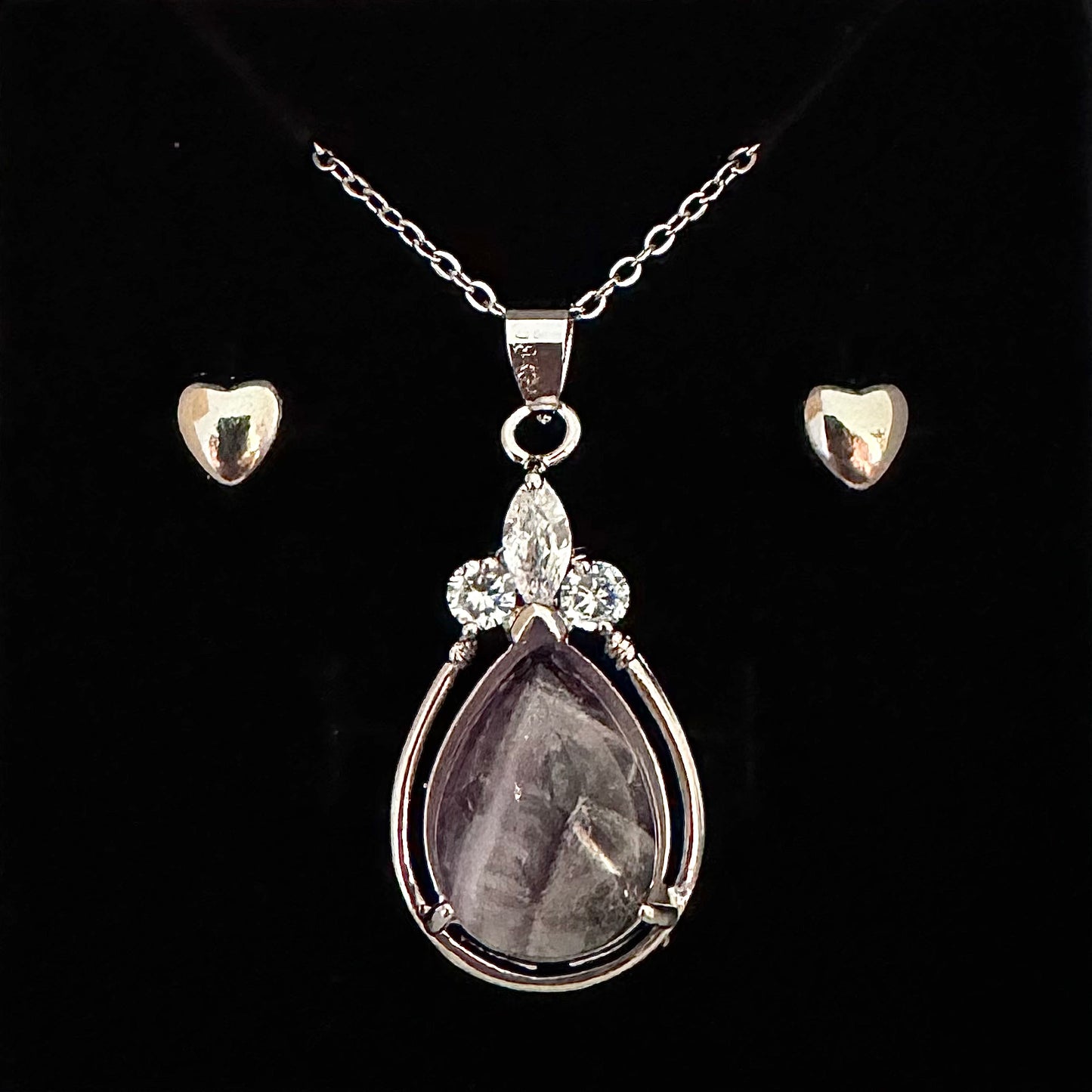 Amethyst Teardrop Pendant
