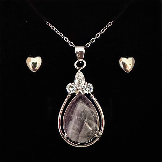 Amethyst Teardrop Pendant