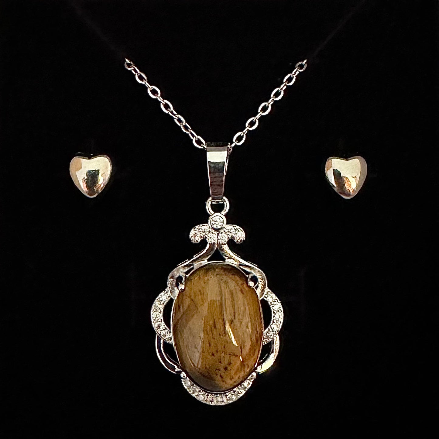 Tiger's Eye Oval Pendant