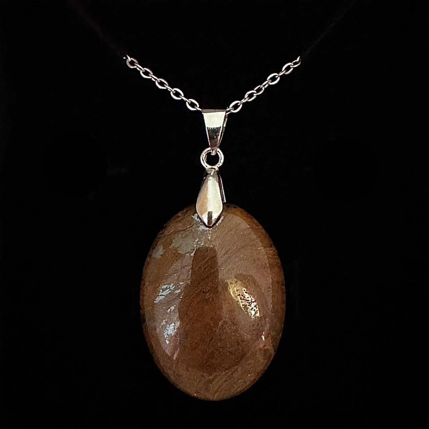 Tiger Iron Oval Pendant