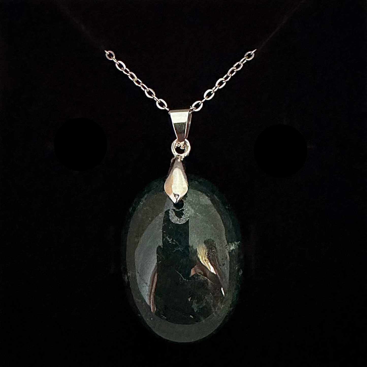 Moss Agate Oval Pendant