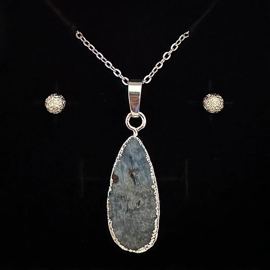 Kyanite Raw Drop Pendant