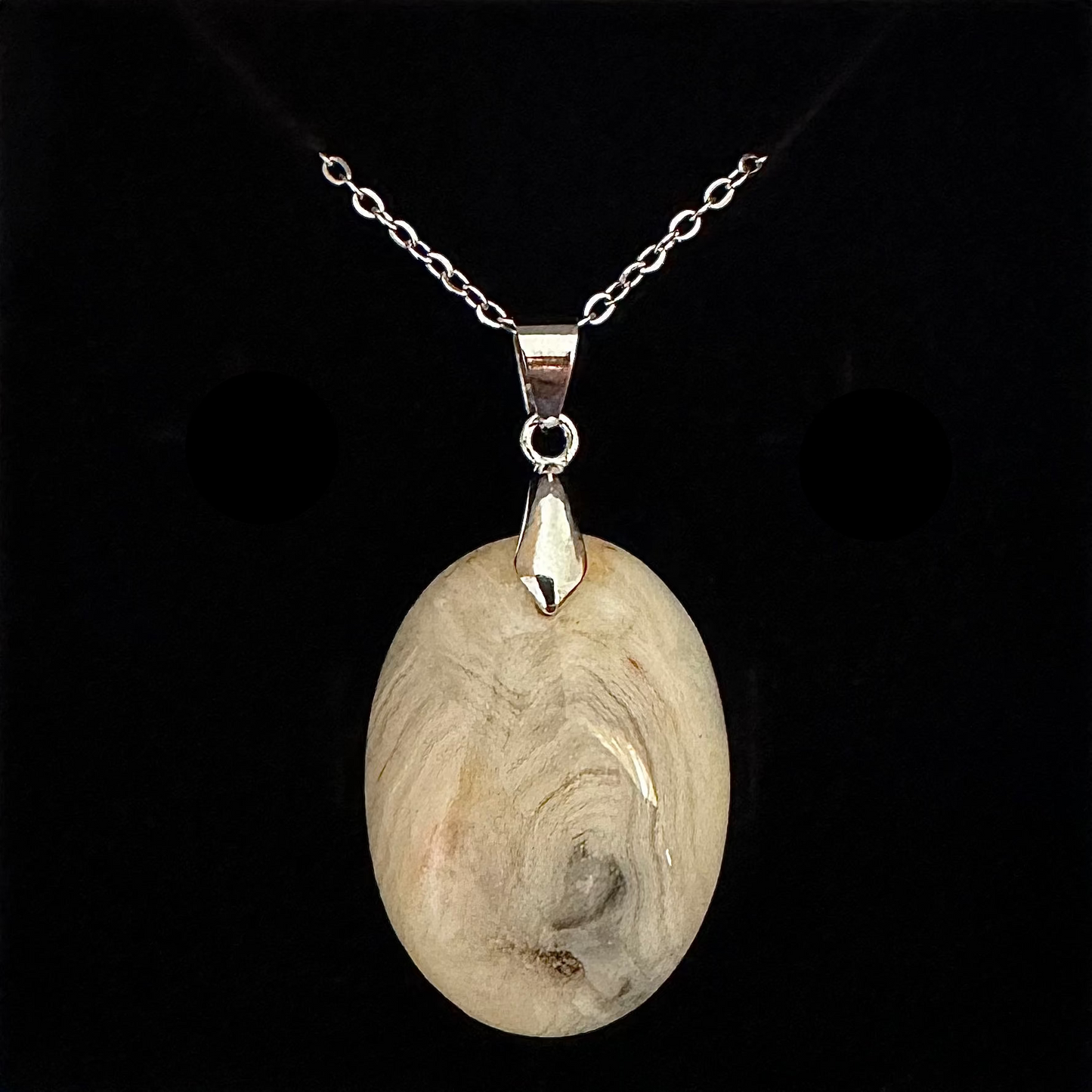 Crazy Lace Agate Oval Pendant
