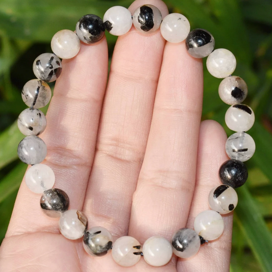Tourmaline in Quartz Bracelet - 8mm