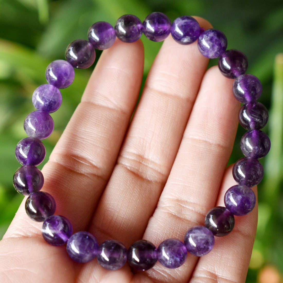 Amethyst Bracelet - 8mm